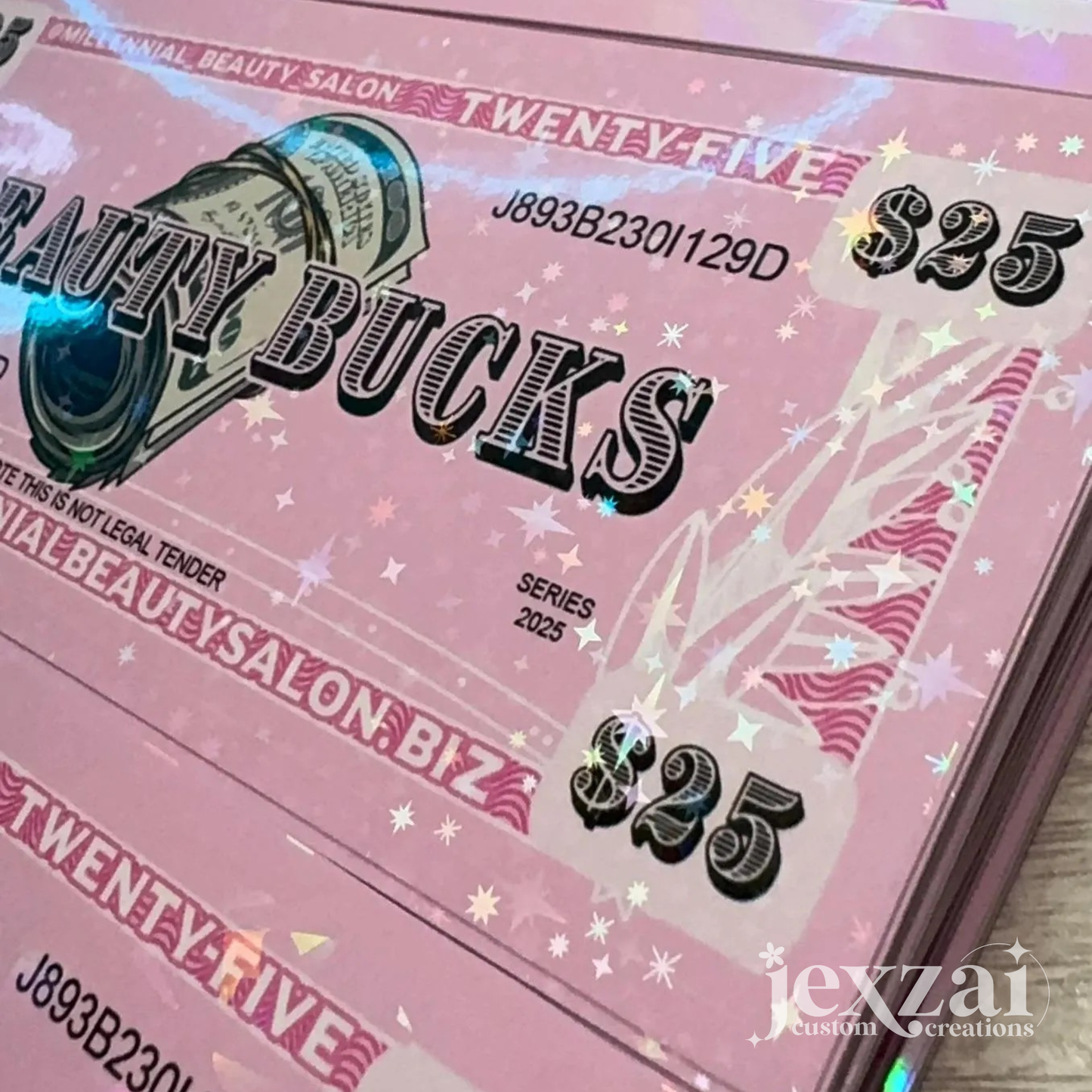 Holographic Beauty Bucks