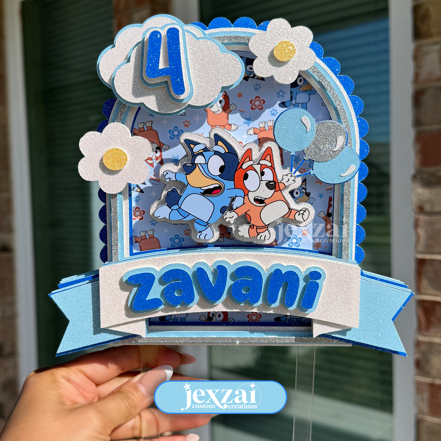 Bluey Birthday Cake Topper