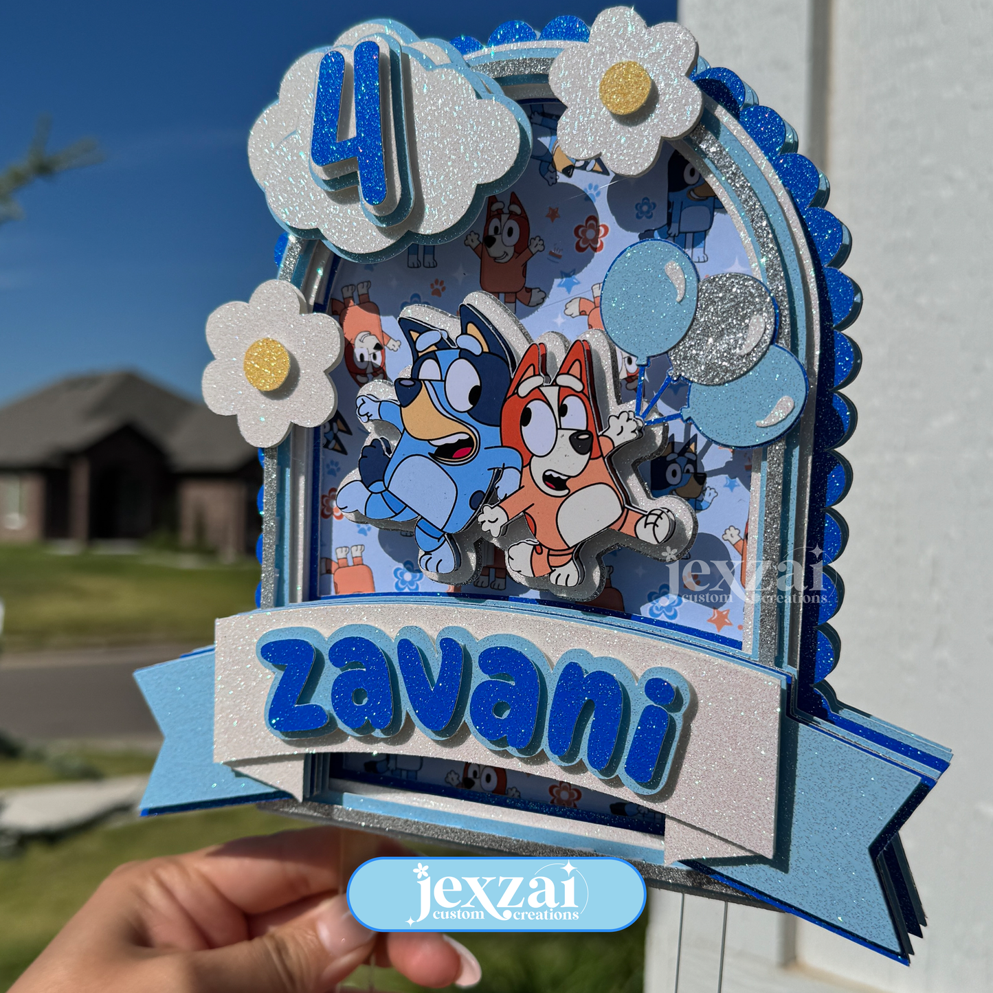 Bluey Birthday Cake Topper