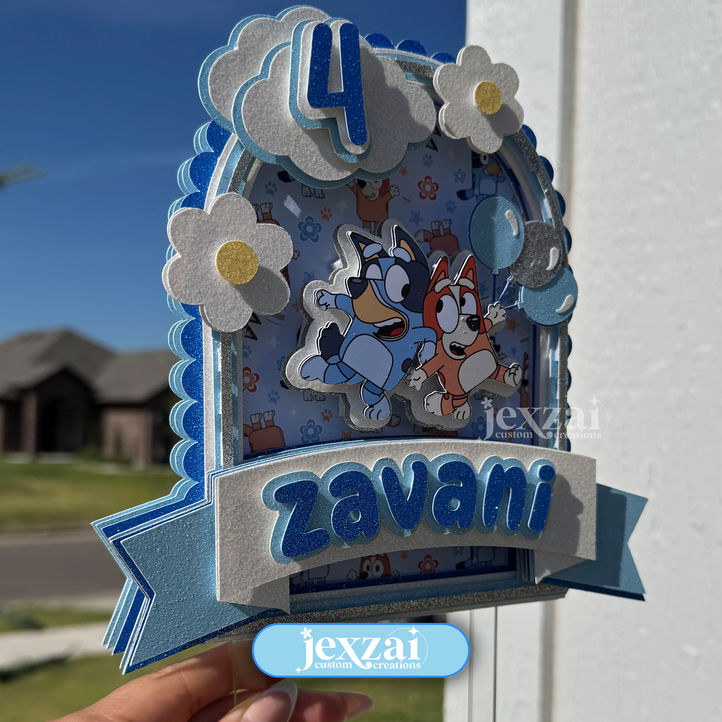 Bluey Birthday Cake Topper