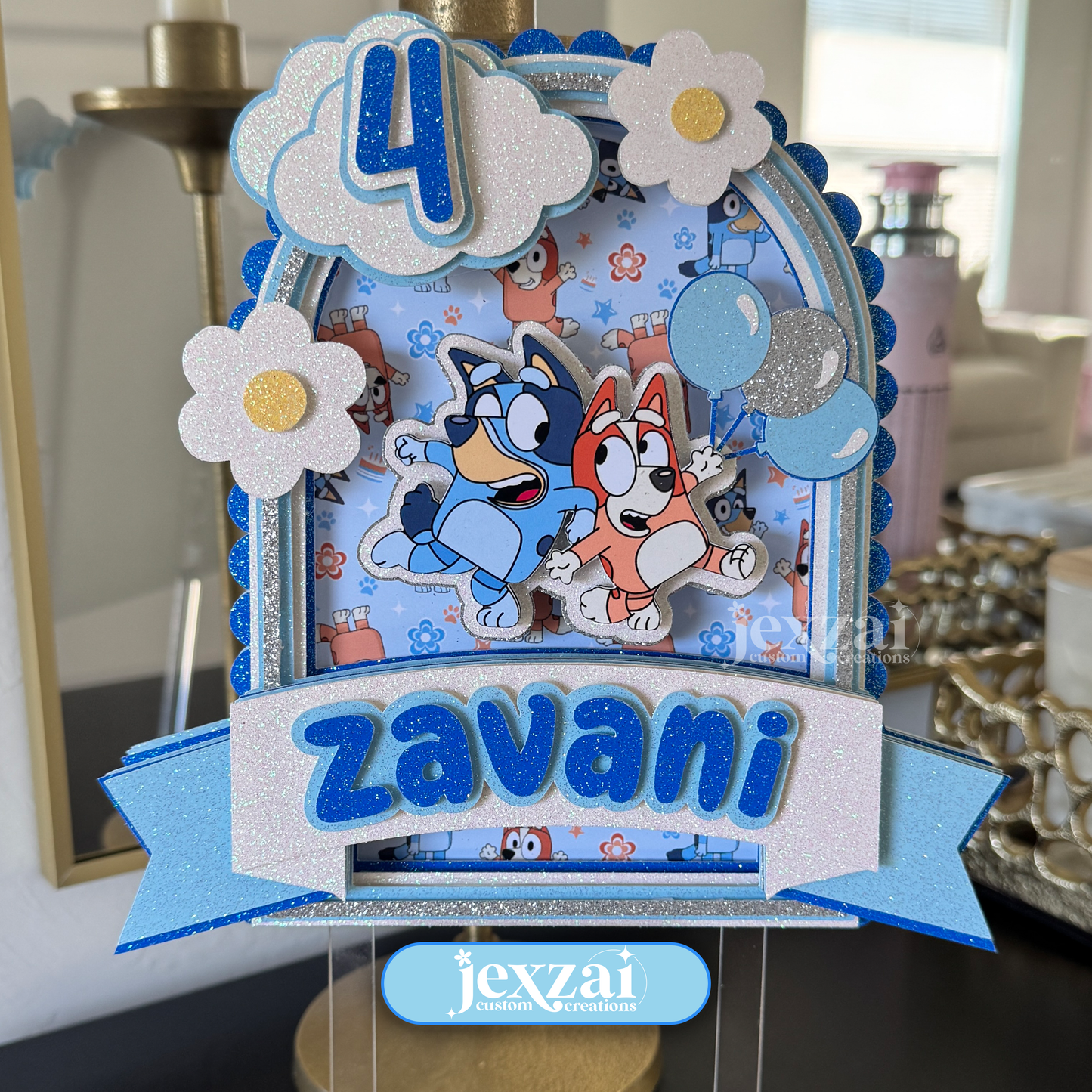 Bluey Birthday Cake Topper