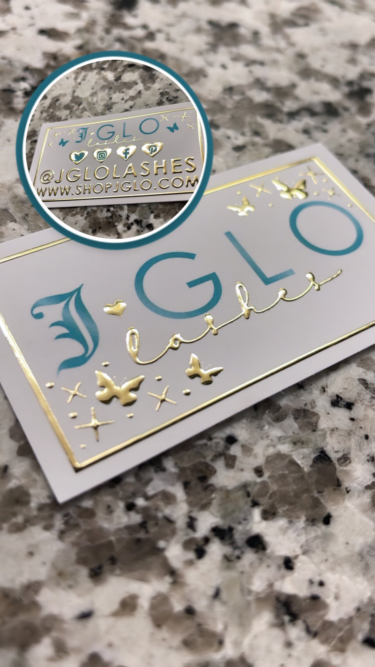 Raised Foil Business Cards