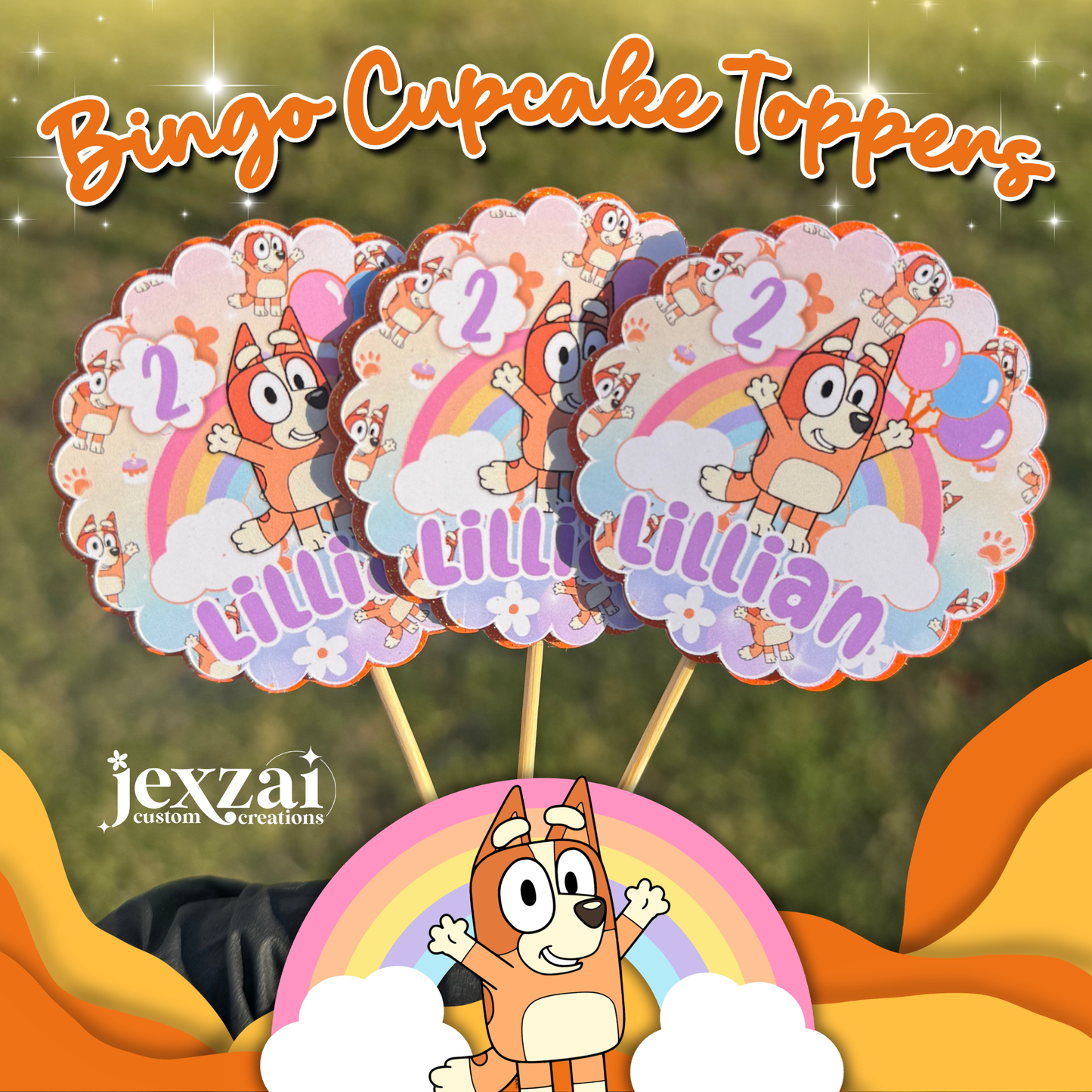 Bingo Cupcake Toppers