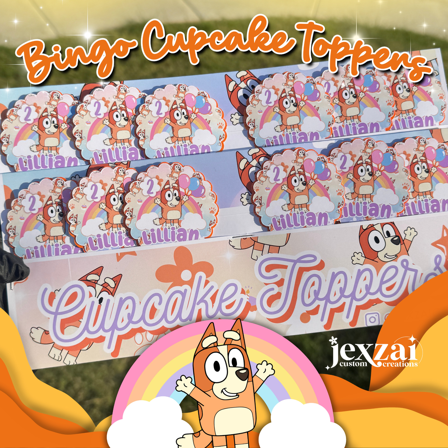 Bingo Cupcake Toppers