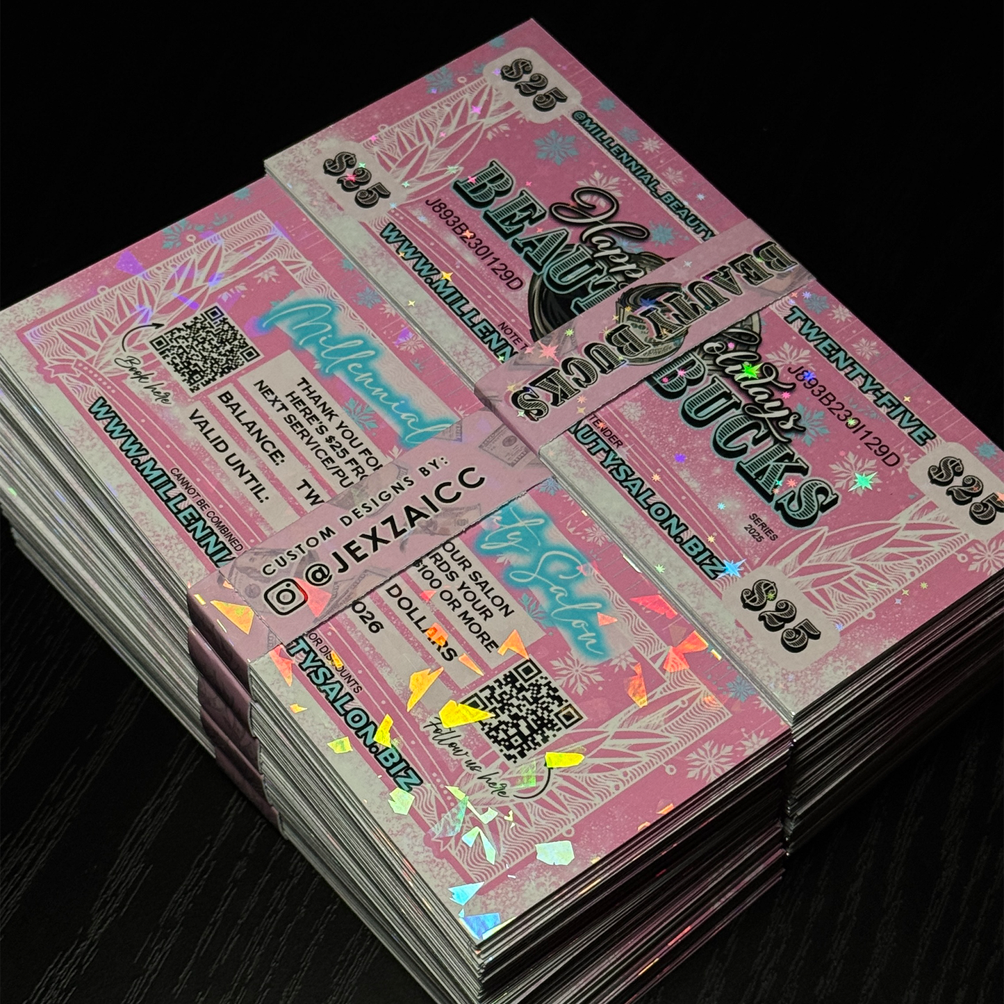 Holographic Beauty Bucks