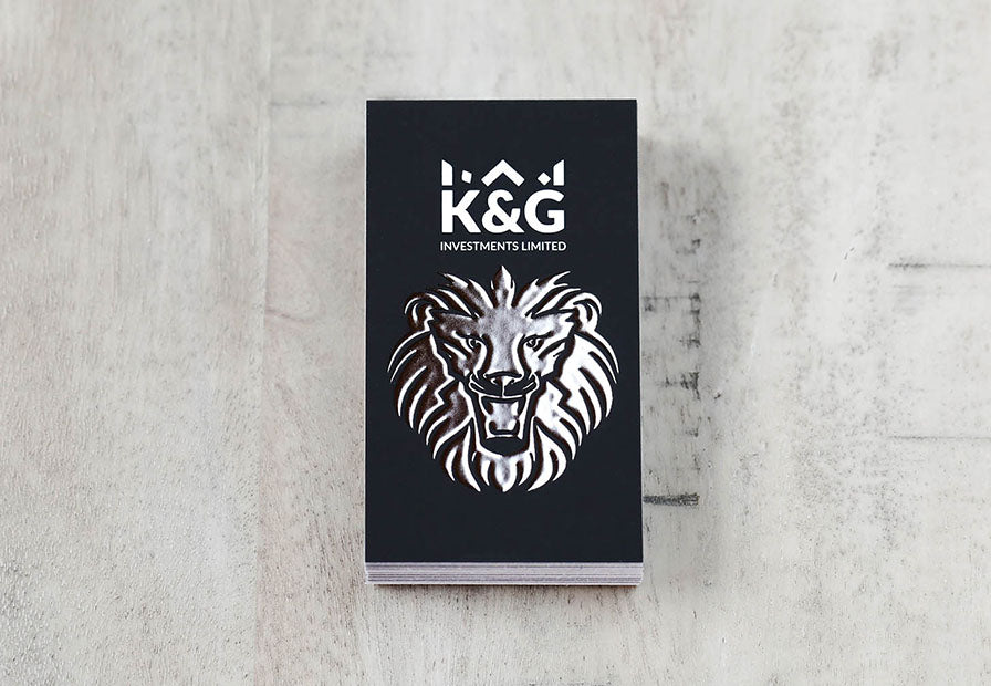 Raised Foil Business Cards