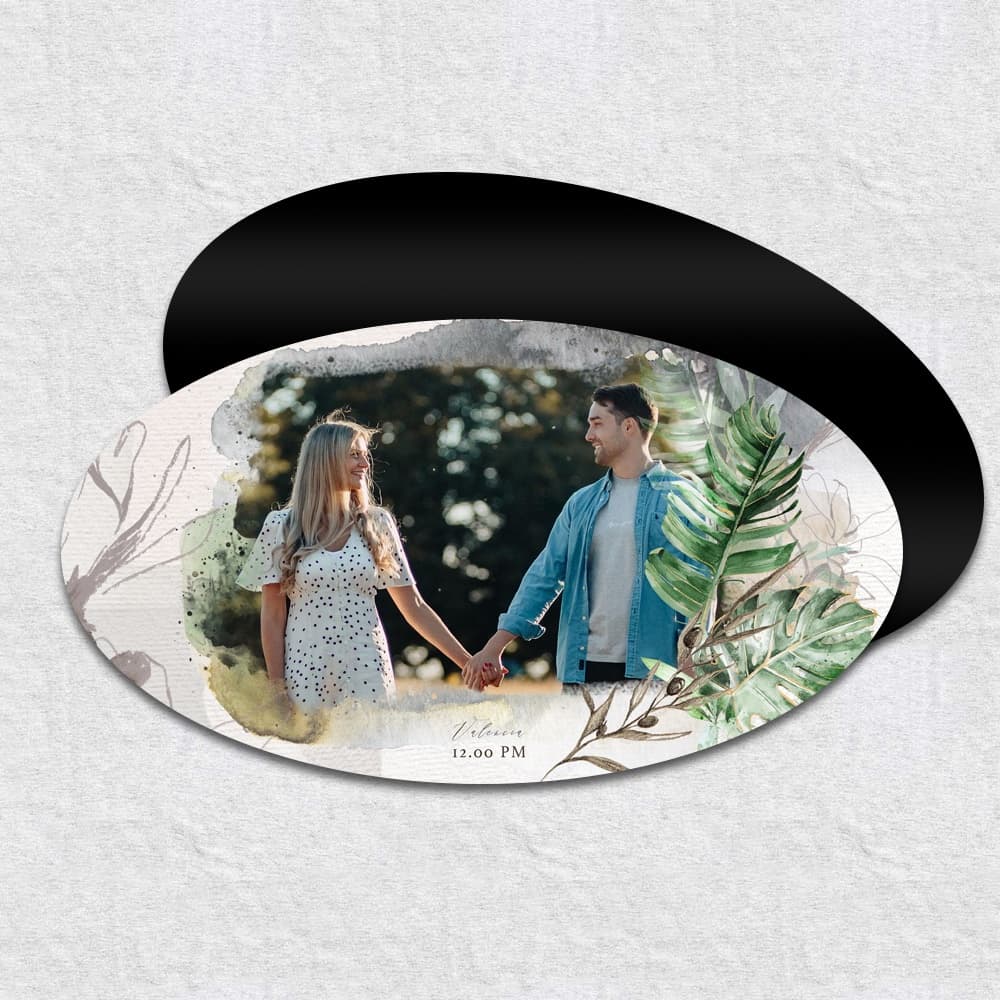 Oval Magnet Business Cards